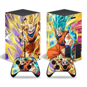 Sticker Xbox Serie X Dragon Ball Goku Saiyan