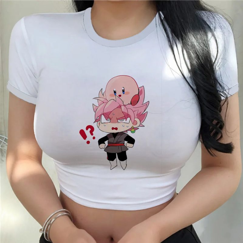 Crop Top Dragon Ball Goku Rosé & Kirby