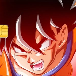 Sticker Carte Bancaire Dragon Ball Goku Kaioken