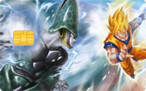 Sticker Carte Bancaire Dragon Ball Goku VS Cell