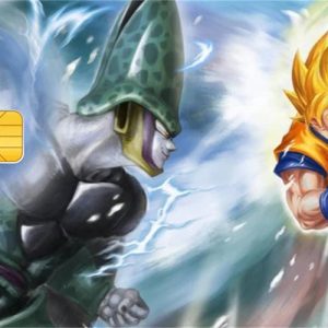 Sticker Carte Bancaire Dragon Ball Goku VS Cell