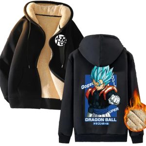 Veste Polaire Dragon Ball Gogeta Blue