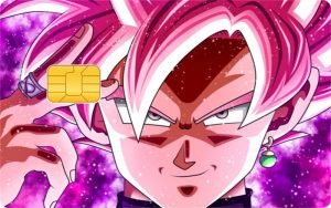 Sticker Carte Bancaire Dragon Ball Sangoku Rosé