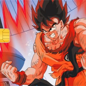 Sticker Carte Bancaire Dragon Ball Puissance du Kaioken