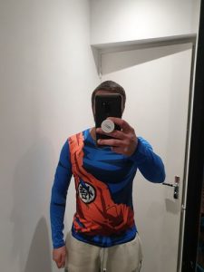 T-Shirt Compression Long Goku Combat photo review