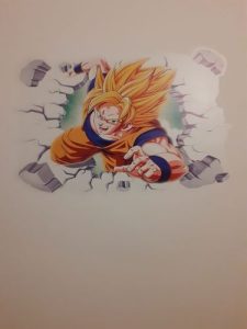 Sticker Mural Dragon Ball Goku Fureur Guerrière photo review