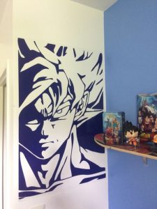 Sticker Mural Dragon Ball Goku Super Saiyan photo review