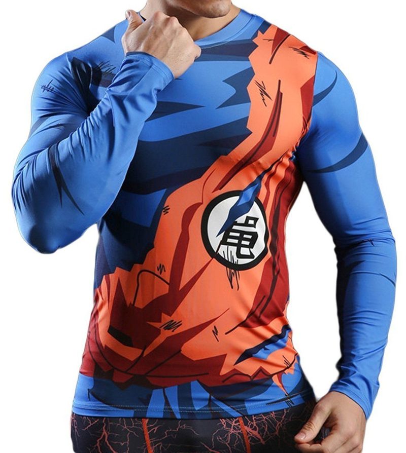 T-Shirt Compression Long Goku