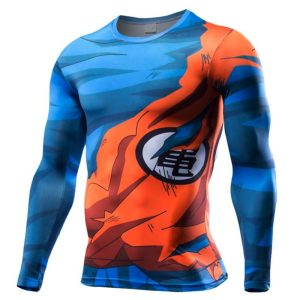 T-Shirt Compression Long  Goku Combat