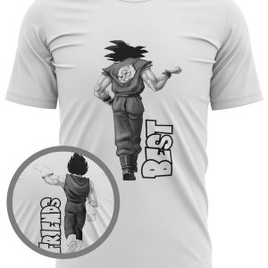 T Shirt Sangoku Vegeta Meilleurs Amis