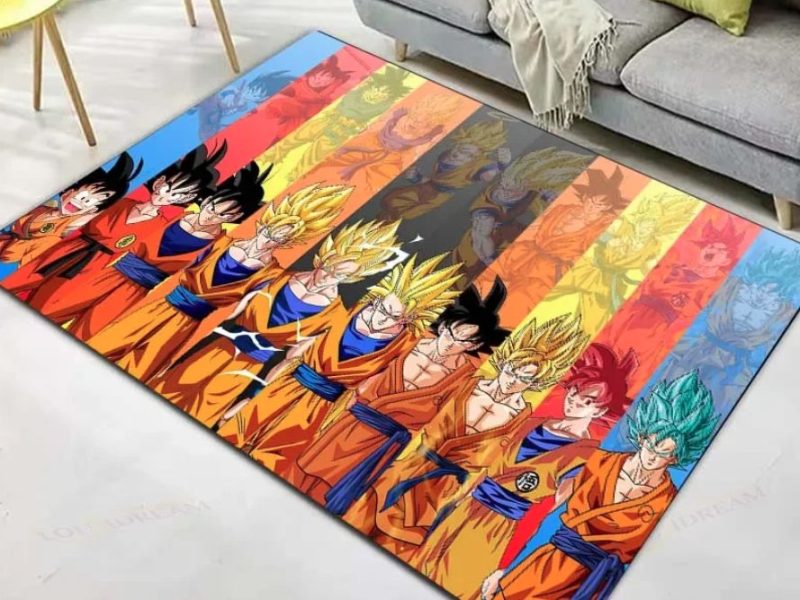 Tapis Dragon Ball Goku Couleurs