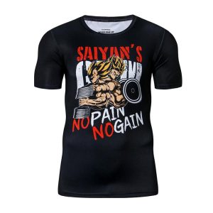 T Shirt Dragon Ball Z No Pain No Gain