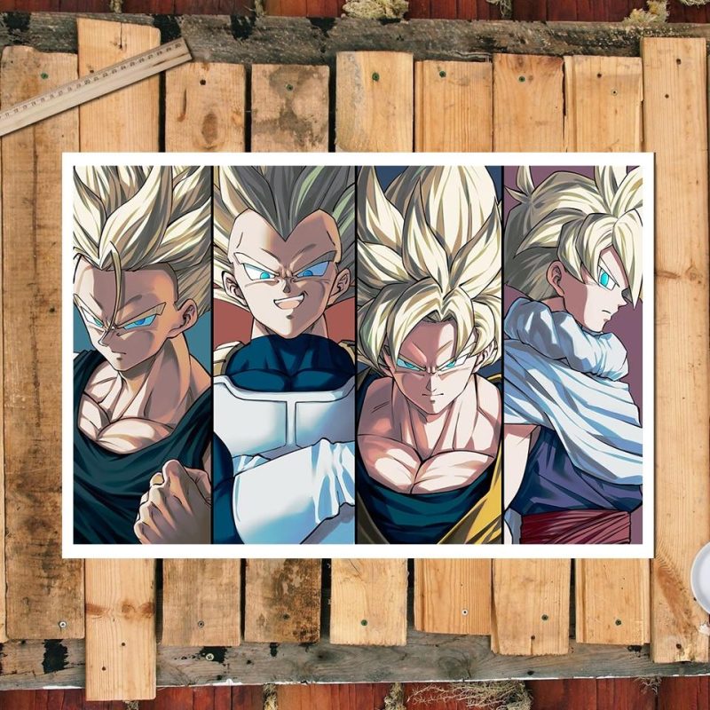 Tableau Dragon Ball Z Saiyan Anime