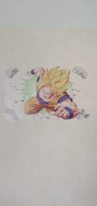 Sticker Mural Dragon Ball Goku Fureur Guerrière photo review