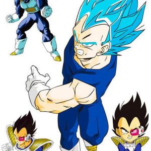 Sticker Mural Dragon Ball Z - Prince Saiyan