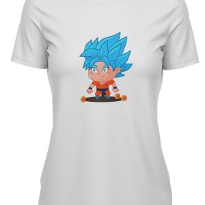 T Shirt DBZ Femme - Goku Super Saiyan Blue