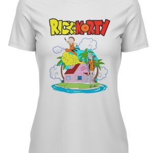 T Shirt Dragon Ball Z Femme Rick Morty