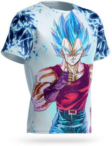 T Shirt Vegeta Ssj Blue