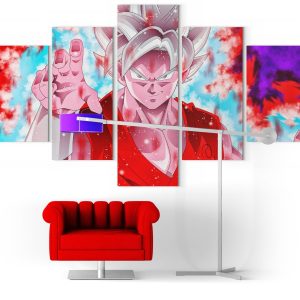 Tableau 5 Panneaux Dragon Ball Z