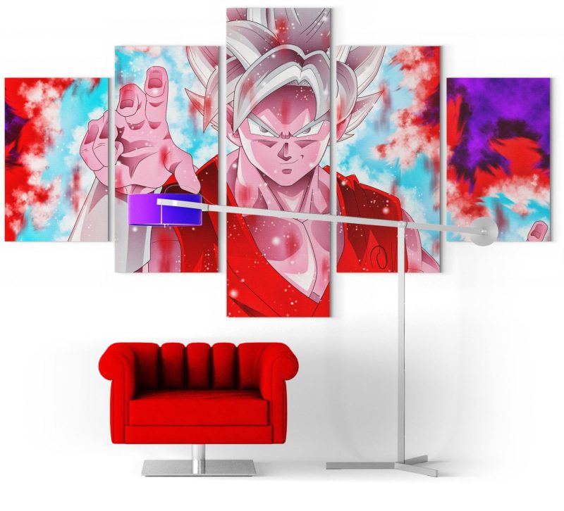 Tableau 5 Panneaux Dragon Ball Z