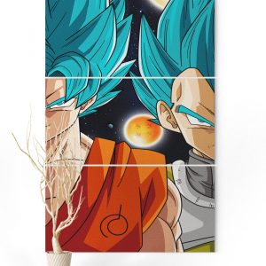 Tableau Dragon Ball Super Goku & Vegeta Blue