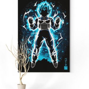 Tableau Dragon Ball Super Vegeta SSJ Blue