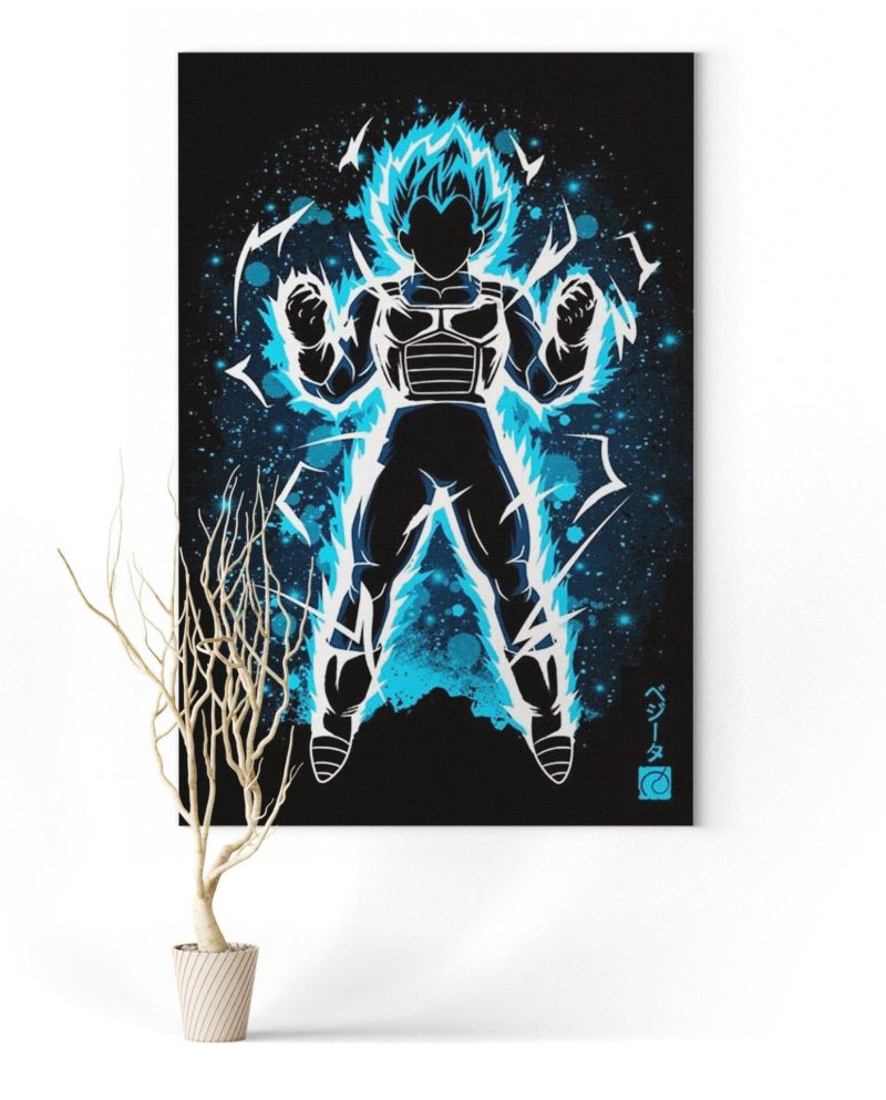 Tableau Dragon Ball Super Vegeta SSJ Blue