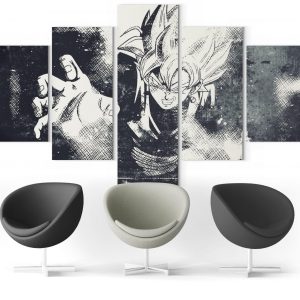 Tableau Dragon Ball Z Noir et Blanc