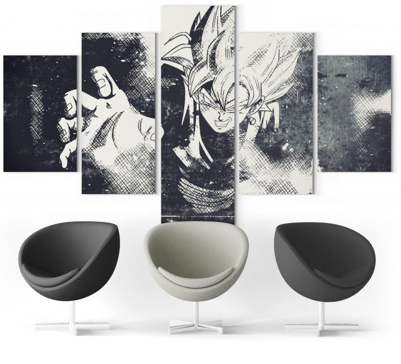 Tableau Dragon Ball Z Noir et Blanc