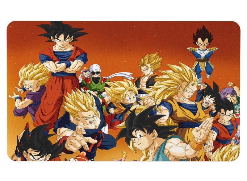 Tapis Dragon Ball Famille Saiyan