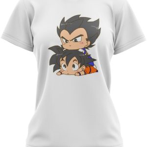 T-Shirt DBZ Femme - Vegeta Goku