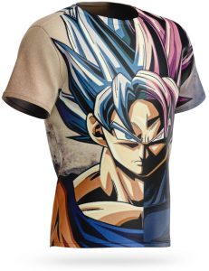 T Shirt Goku Rose