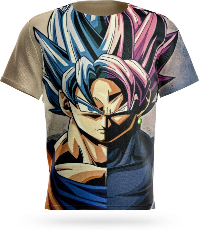 Tee Shirt Goku Rose Blue