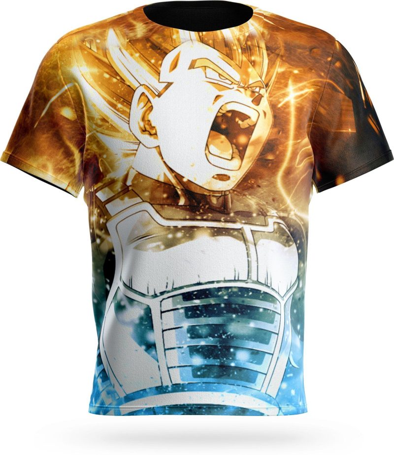 Tee Shirt Vegeta Rage Saiyan