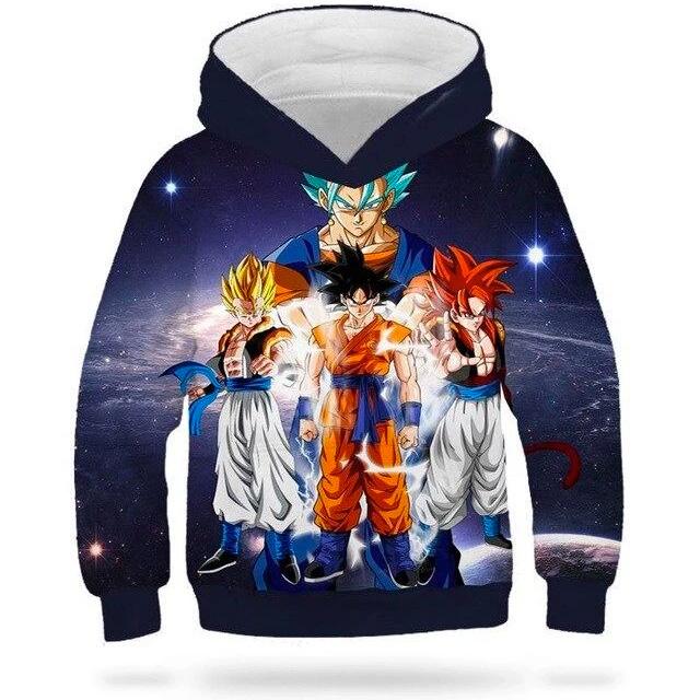 Sweat DBZ Enfant Goku Transformations