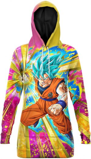 Robe Sweat DBZ - Goku SSJ Blue