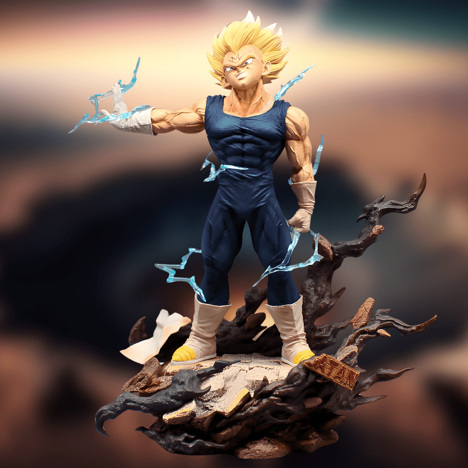 Figurine Dragon Ball Majin Vegeta Électrique