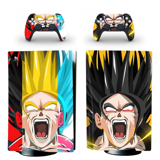 Stickers PS5 Dragon Ball Z Rage Saiyan