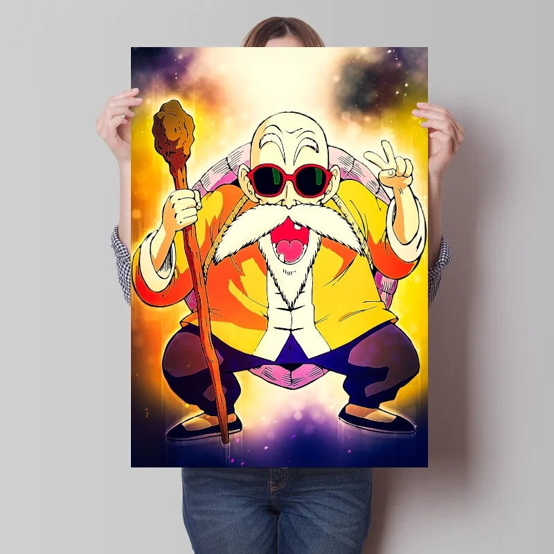 Poster Dragon Ball Tortue Géniale Heureux