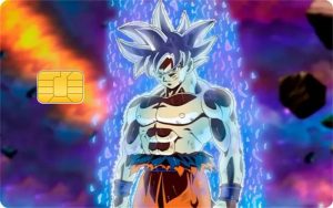 Sticker Carte Bancaire Dragon Ball Révélation Ultra Instinct