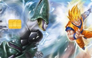 Sticker Carte Bancaire Dragon Ball Goku VS Cell