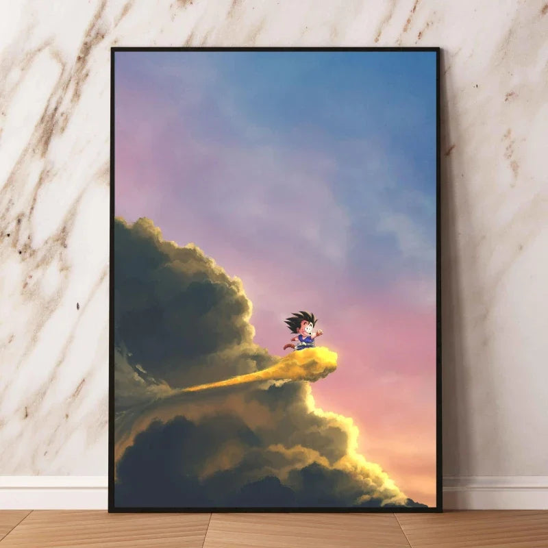 Poster Dragon Ball Goku Petit Nuage Magique