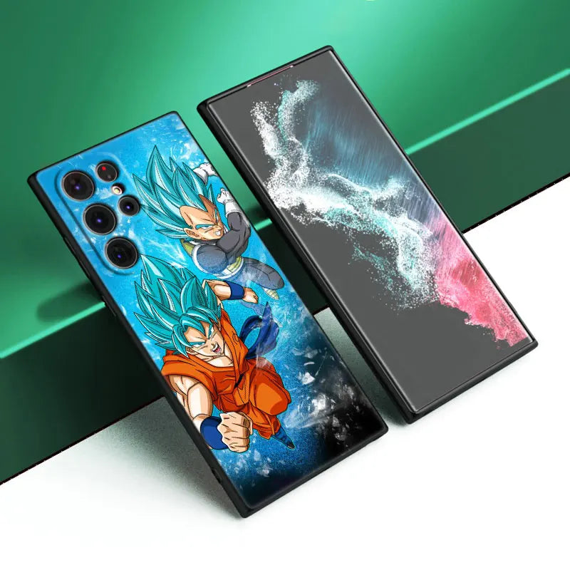 Coque Samsung Dragon Ball Saiyans Bleus