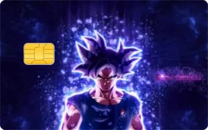 Sticker Carte Bancaire Dragon Ball Son Goku Ultra Instinct