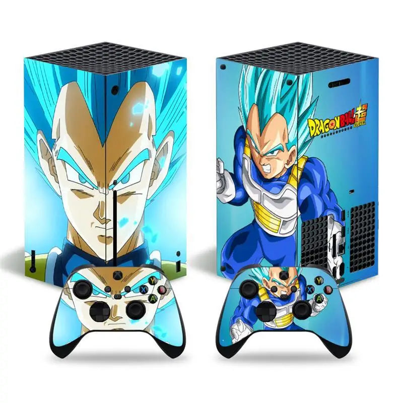 Sticker Xbox Serie X Dragon Ball Vegeta Blue