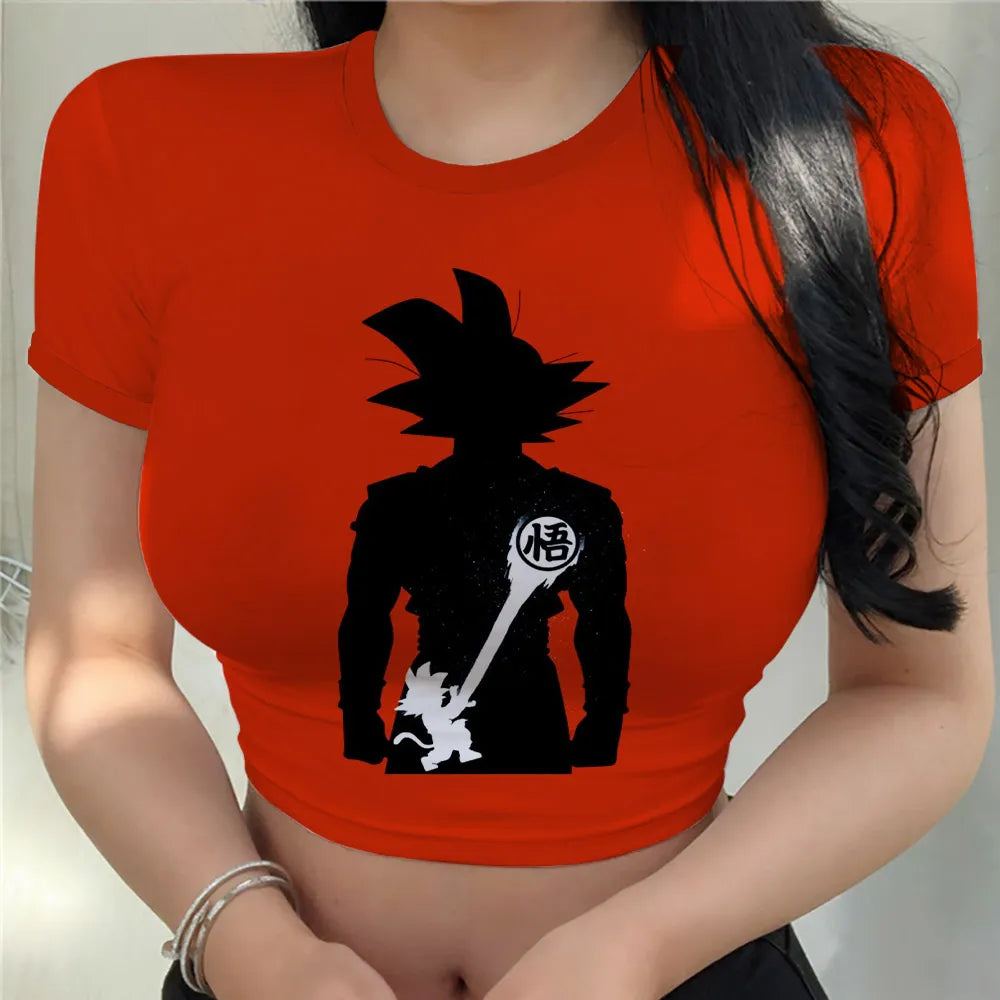 Crop Top Dragon Ball Kamehameha Kanji