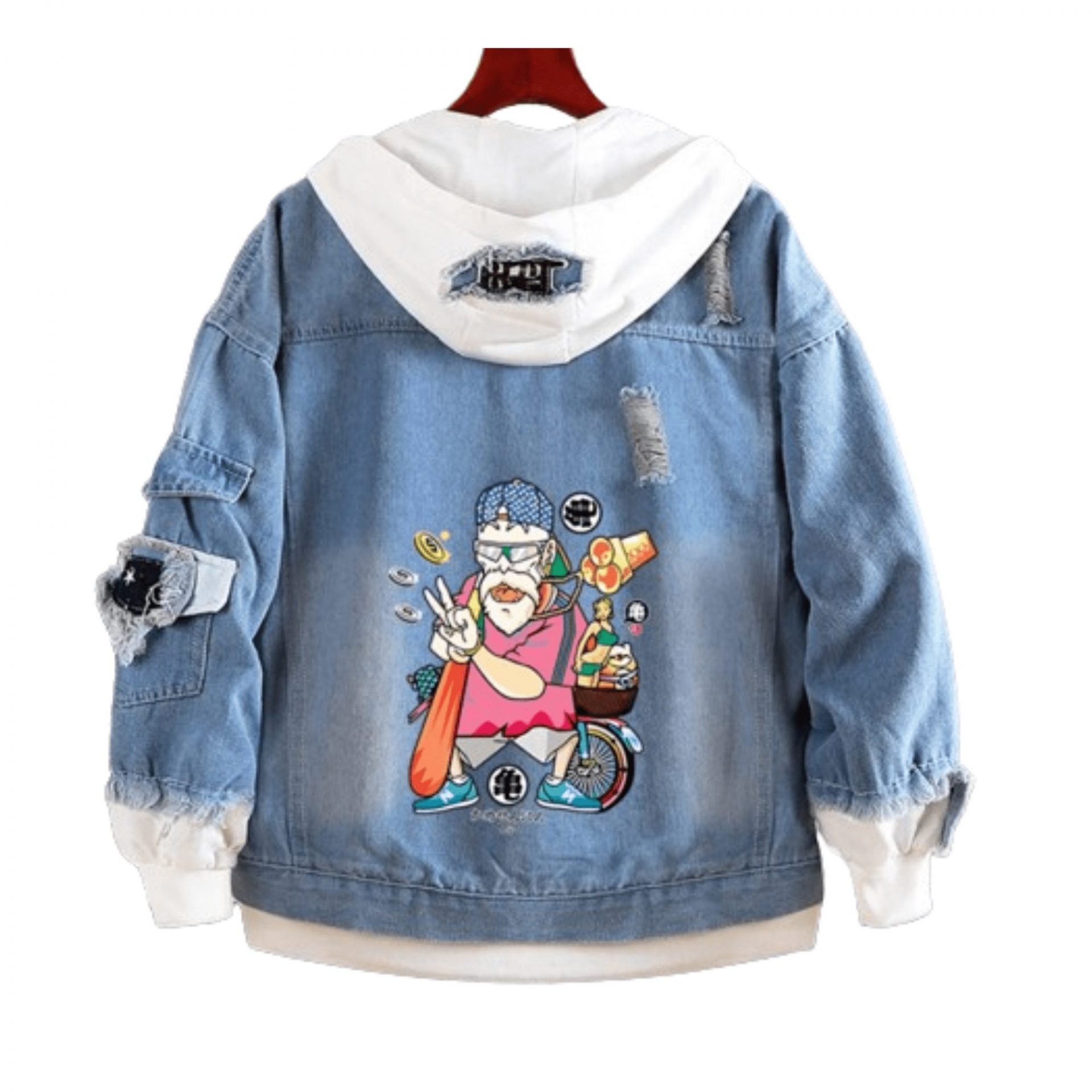 Veste en Jean Dragon Ball Tortue Géniale Peace