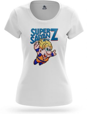 T Shirt Dragon Ball Z Femme - Goku Mario Bros