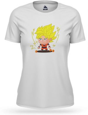 T Shirt DBZ Femme - Son Goku Super Saiyan