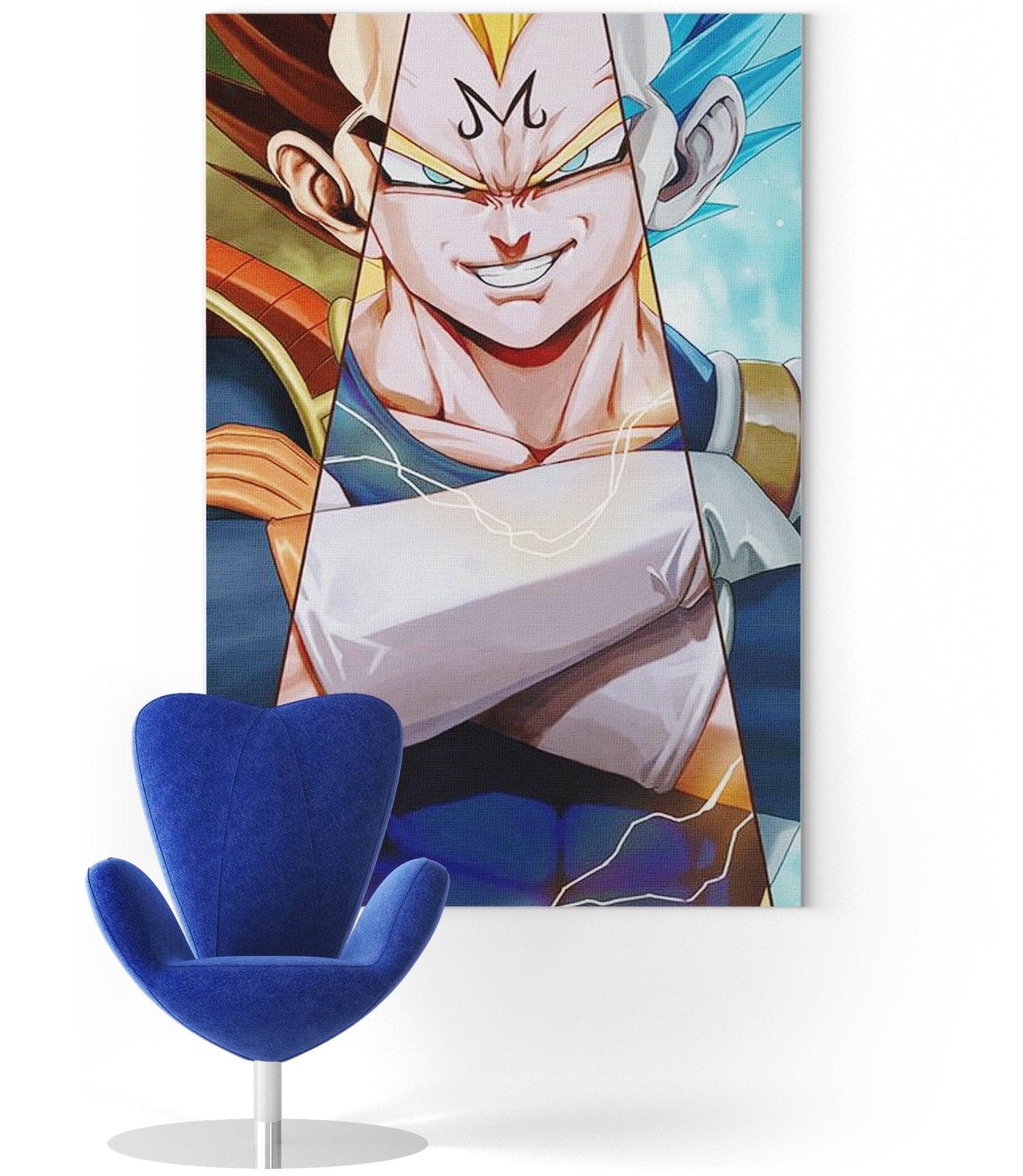 Tableau Dragon Ball Vegeta 3 Formes